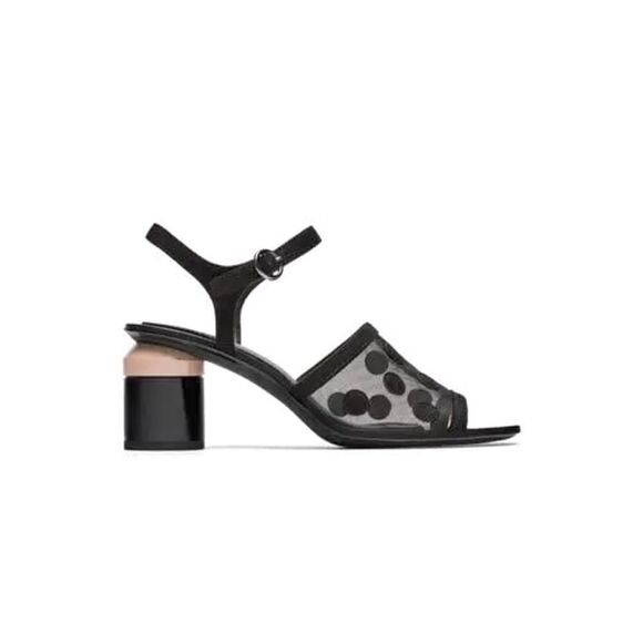 Zara Shoes - Zara Round Heel Polka Dot Sandals